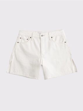 Abercrombie & Fitch White Denim Jean Shorts
